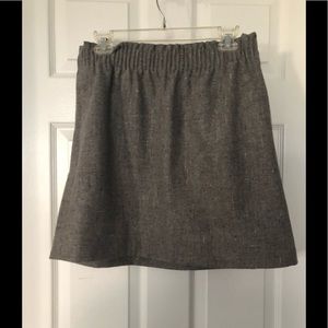 J. Crew Factory Gray Wool Sidewalk Skirt